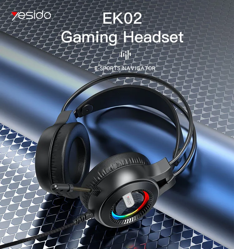 YESIDO EK02 SUPERIOR AUDIO GAMING HEADSET 3 YESIDO EK02 SUPERIOR AUDIO GAMING HEADSET - Image 3